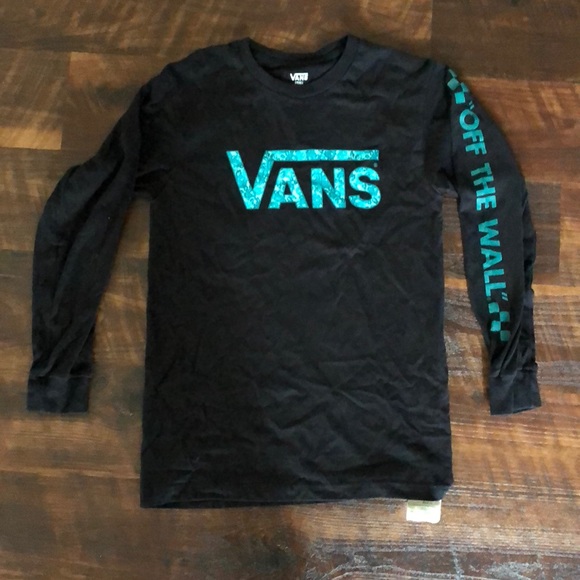 turquoise vans shirt